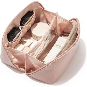 Women AC Pink Large Capacity Cosmetic Travel Makeup Waterproof Portable Bag